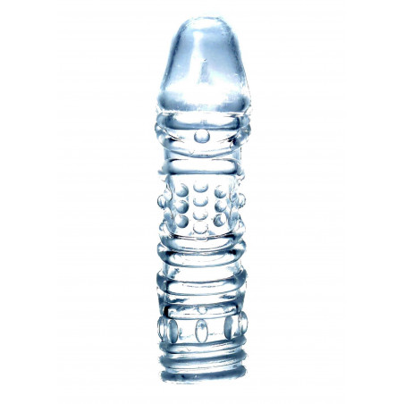 Nakładka na penisa realistyczna z wypustkami 14cm